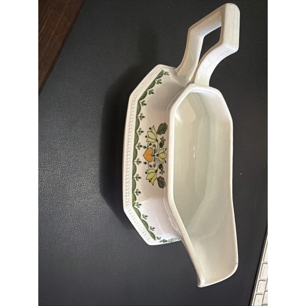 Johnson Brothers CREAMER/PITCHER white w/orange, yellow, green MADE IN ENGLAND!